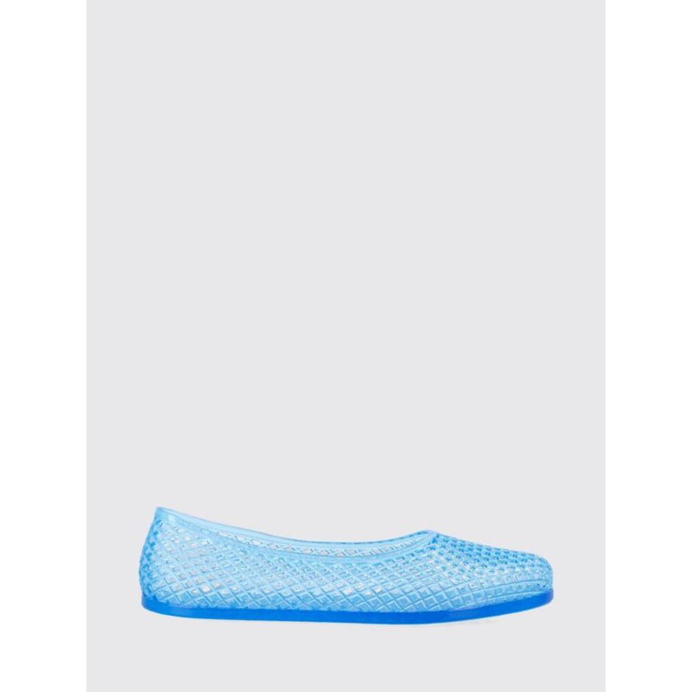 Ancient Greek Women Ancient Greek Perforated Pvc Round-Toe Ballet Flats